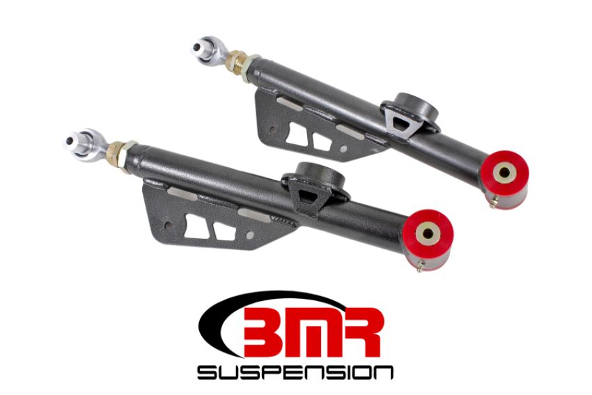 BMR Suspension TCA051H Lower Control Arms, DOM, On-car Adj, Poly/rod End