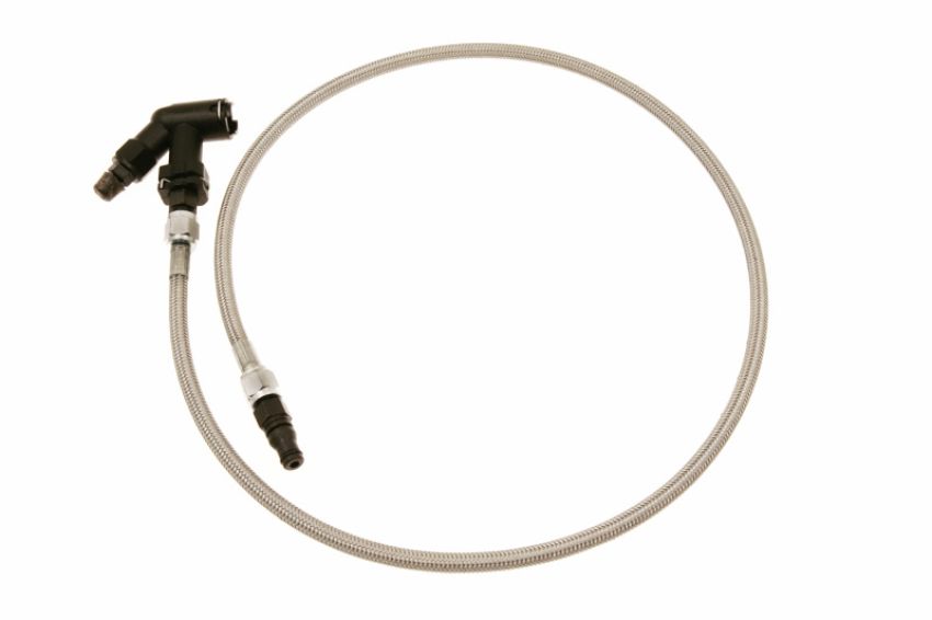 McLeod Racing 139252 McLeod Line Assy Mustang 2005-Up 36in W/Male Wire Clip Fittings & Elbow Bleeder