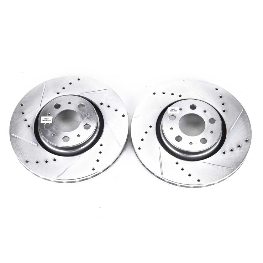 PowerStop EBR893XPR PowerStop Evolution Performance Drilled, Slotted & Plated Brake Rotor Pair