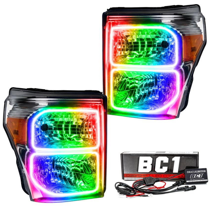 Oracle Lighting 8158-335 2011-2016 Ford F-250/350 Superduty LED Halo Headlights - (Chrome Housing)
