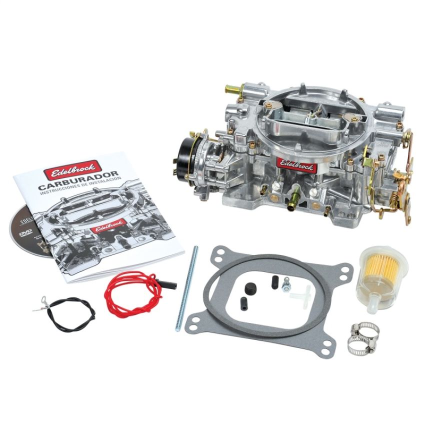 Edelbrock Carburetor Performer Series 4-Barrel 750 CFM Manual Choke Satin Finish