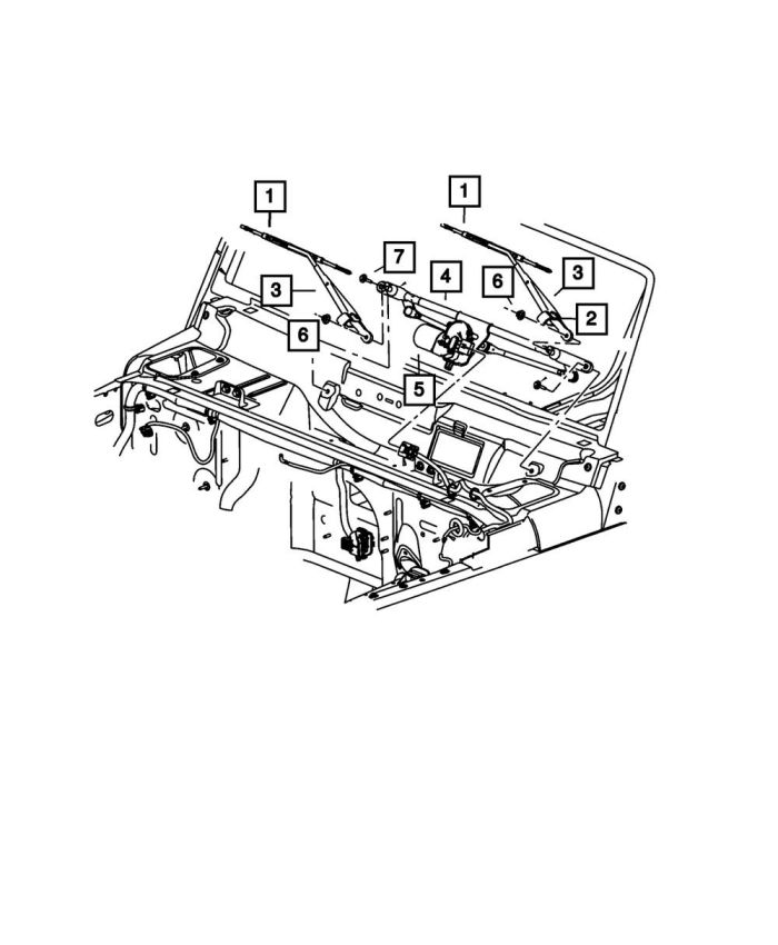 Mopar 68002389AA ARM, Front Wiper
