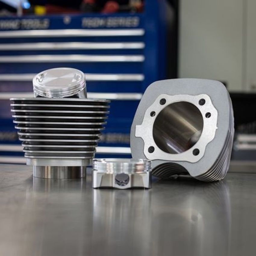 S&S Cycle 910-0642 99-06 BT Models 100in Sidewinder Big Bore Kit - Silver
