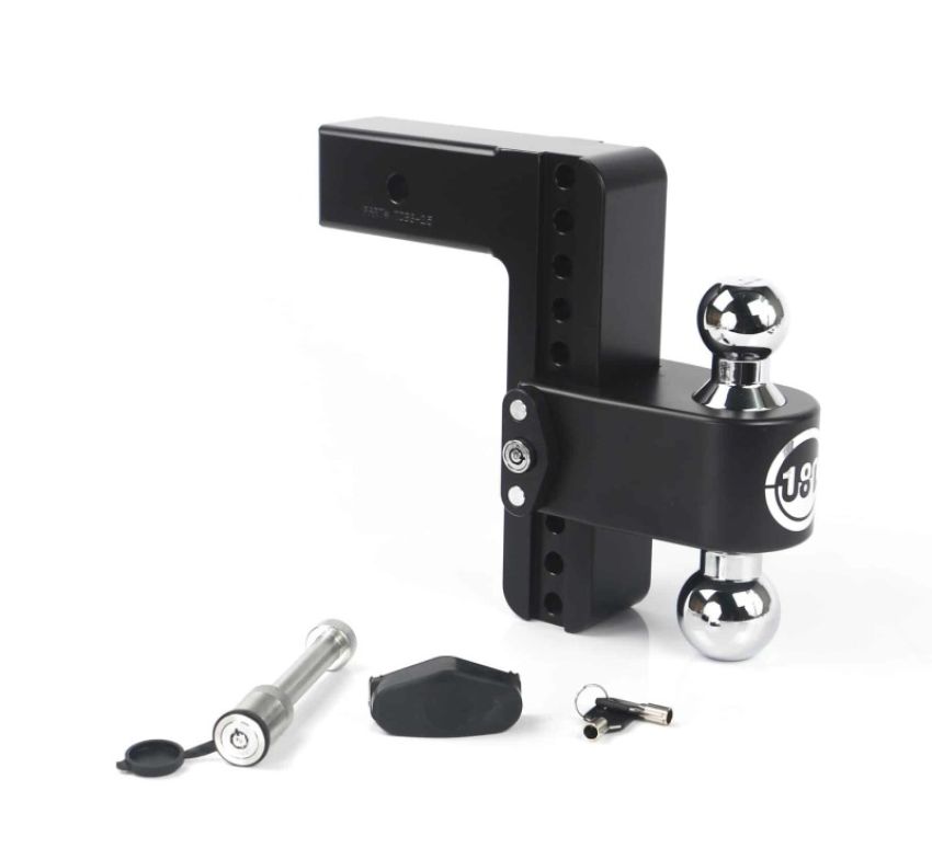 Weigh Safe CTB8-2.5-KA-CER-BLA 180 Hitch 8in Drop Hitch & 2.5in Shank (10K/18.5K GTWR) w/WS05 - Black Cerakote