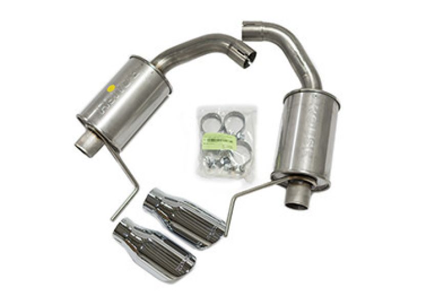 ROUSH 2015-2019 Ford Mustang 3.7L/2.3L V6/I4 Exhaust Kit w/ Round Tips