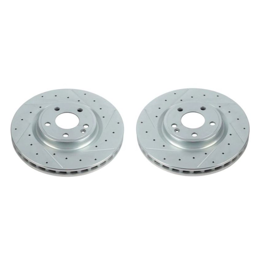 PowerStop EBR1487XPR PowerStop Evolution Performance Drilled, Slotted & Plated Brake Rotor Pair