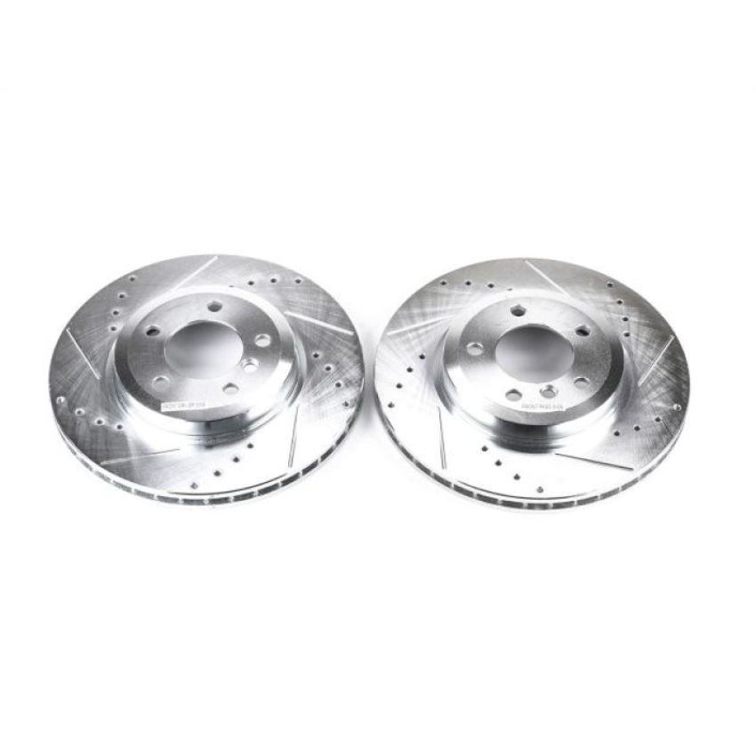 PowerStop EBR653XPR PowerStop Evolution Performance Drilled, Slotted & Plated Brake Rotor Pair