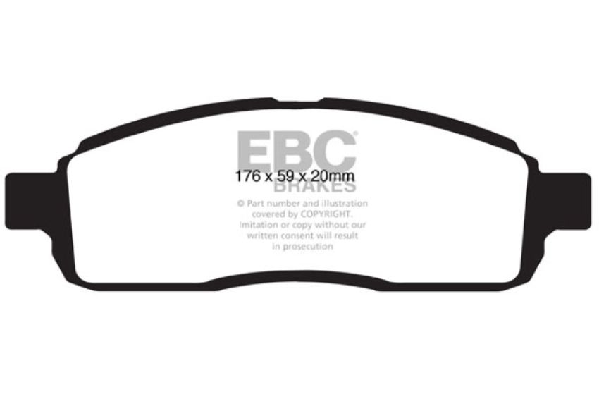 EBC Brakes DP61843 6000 Series Greenstuff Truck/SUV Brakes Disc Pads
