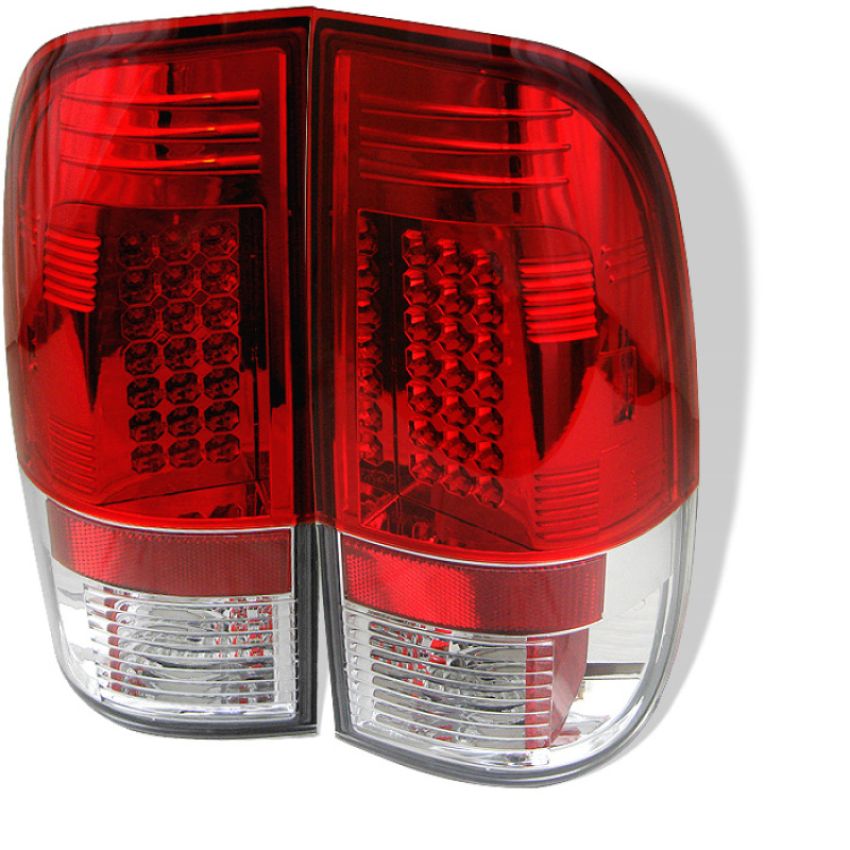 SPYDER 5003485 LED Tail Lights - Red Clear