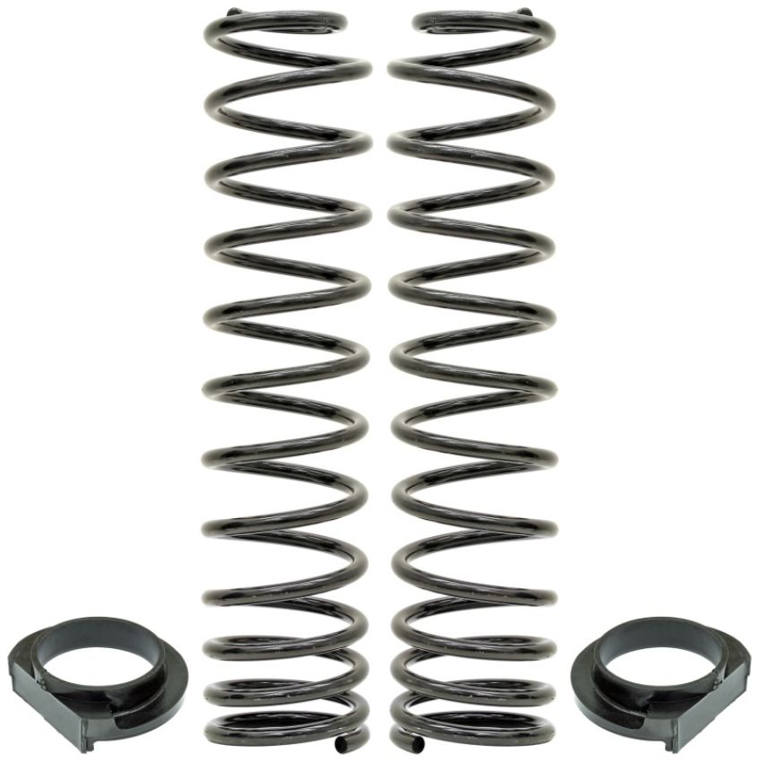 RockJock JL Front Coil Springs 4in Lift w/ Urethane Isolators Pair