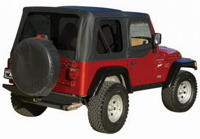 Rampage 99735 1997-2006 Jeep Wrangler(TJ) OEM Replacement Top - Black Diamond