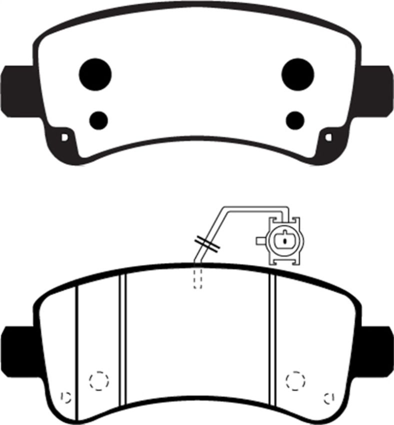 EBC Brakes UD1746 Ultimax OEM Replacement Brake Pads