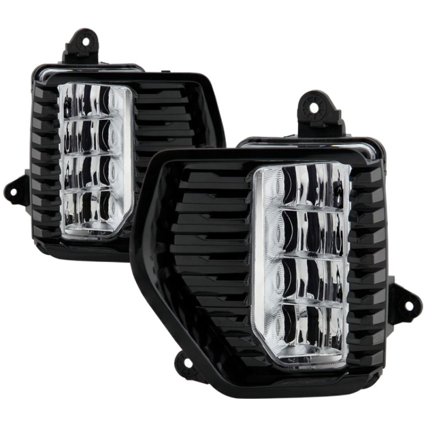 SPYDER 5087010 OEM Style Full LED Fog Light w/Universal Switch - Clear