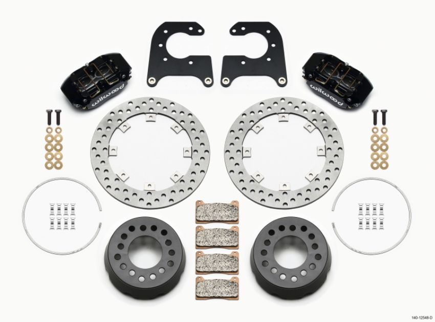 Wilwood 140-12548-D Dynapro Lug Mount Single Rear Dynamic Kit SA Drilled 58-64 Olds/Pont 1/2in Studs