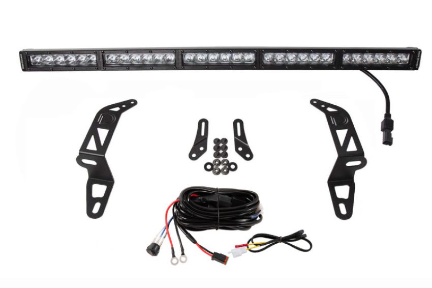 Diode Dynamics DD6077 18-21 Jeep JL Wrangler/Gladiator SS30 Bumper Bracket Kit - White Driving (Single)