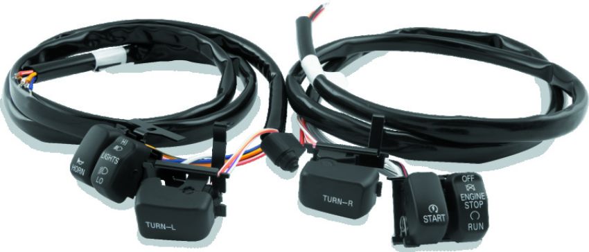 TwinPower 482653 Twin Power 96-06 Big Twin and XL Black Handlebar Switch Kit