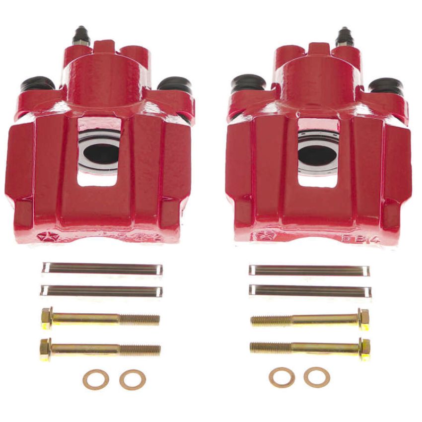 PowerStop S4914 Red Powder Coated Calipers