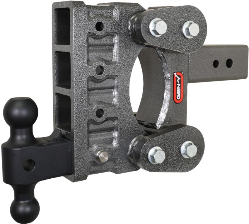 GEN-Y Hitch GH-1814 Gen-Y The Boss Torsion-Flex 3in Shank 6in Drop 2.4K TW 21K Hitch w/GH-061 Dual-Ball