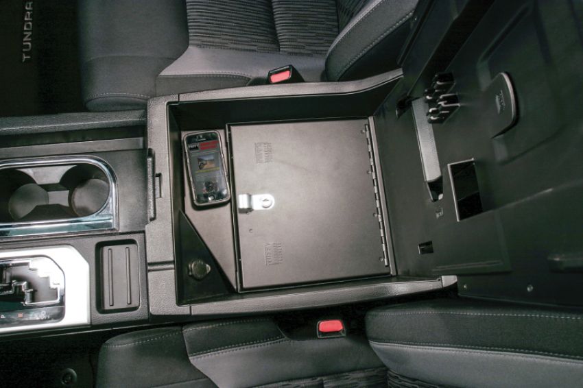Tuffy Products 323-01 Tuffy Console Safe W/ Keyed Lock For Toyota Tundra W/ Flow Thru Console