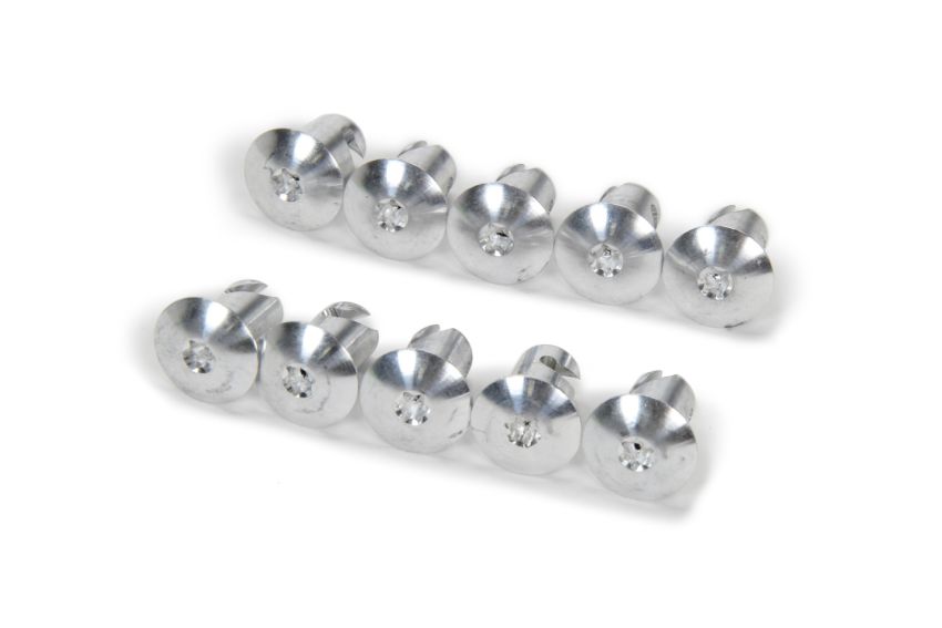 TRIPLE X RACE COMPONENTS TXRCH-4418-10 Torx Head Button Alum .550 Long 10pk