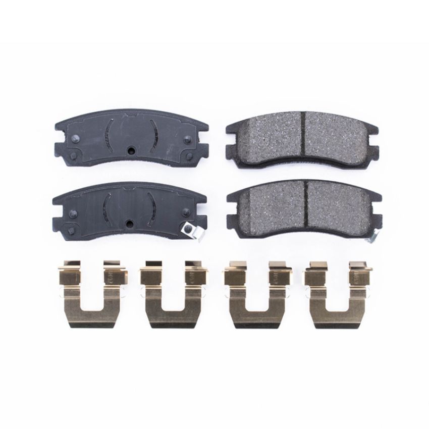 PowerStop 17-698 PowerStop - Z17 Low-Dust Ceramic Brake Pads with Hardware