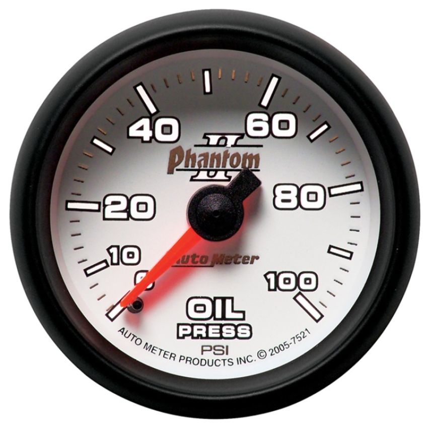 AutoMeter 7521 GAUGE, OIL PRESSURE, 2 1/16
