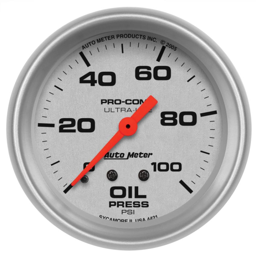 AutoMeter 4421 GAUGE, OIL PRESSURE, 2 5/8