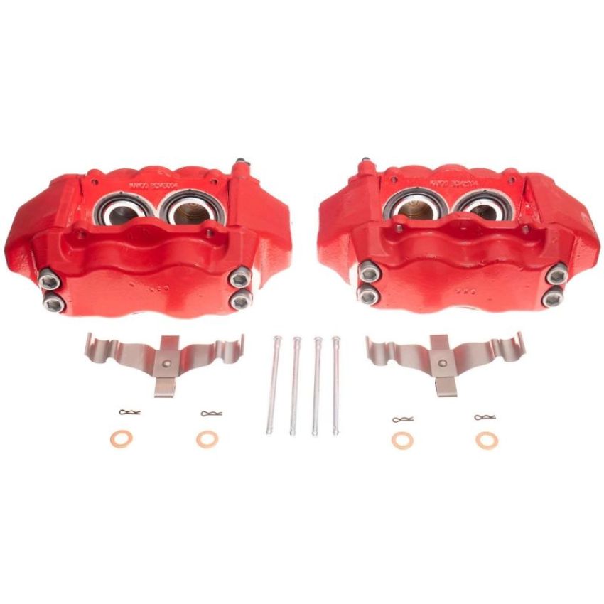 PowerStop S6142 Red Powder Coated Calipers