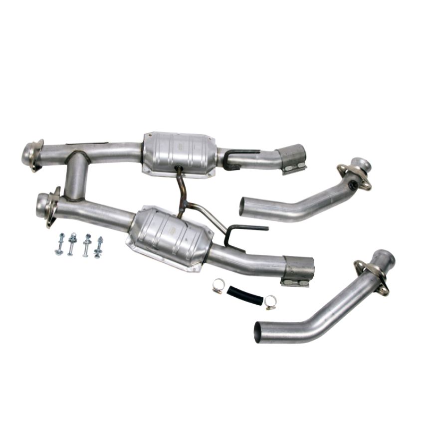 BBK Performance Parts 1521 1986-1993 MUSTANG 5.0 2.5 FULL HIGH FLOW H PIPE W/CONVERTERS