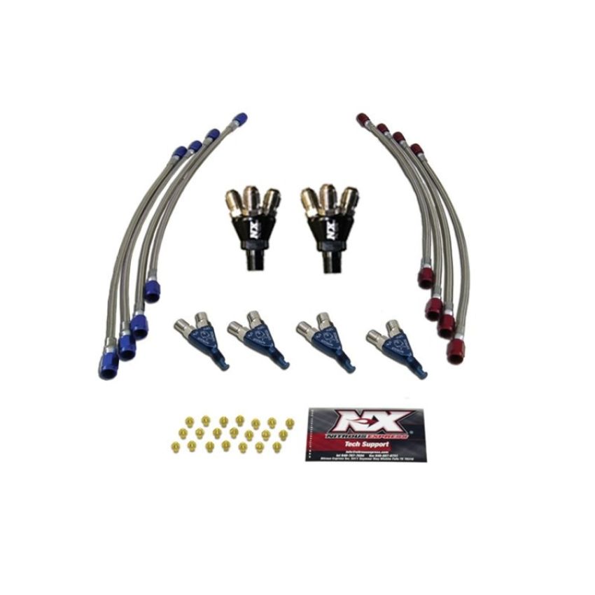 Nitrous Express NX600S 6 CYLINDER PIRANHA CONVERSION ( 6 PIRANHA NOZZLES AND JETTING)