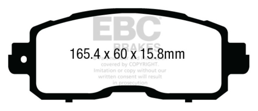EBC Brakes DP33011C Redstuff Ceramic Low Dust Brake Pads