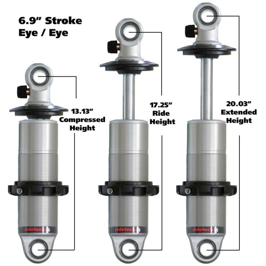 Ridetech 24179901 HQ Coil-Over shock with 6.9