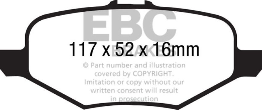 EBC Brakes DP21887 Greenstuff 2000 Series Sport Brake Pads
