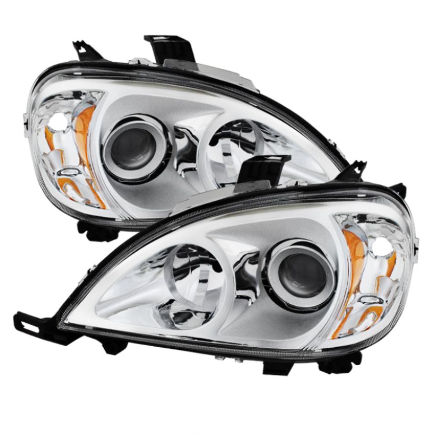 SPYDER 9028205 Xtune Mercedes Benz W163 Ml-Class 98-01 ProjectOEr Headlights Chrome PRO-JH-MBW16398-C
