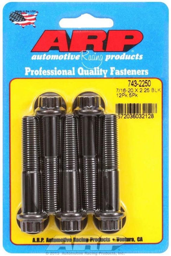 ARP ARP743-2250 Bolt Kit - 12pt. (5) 7/16-20 x 2.250