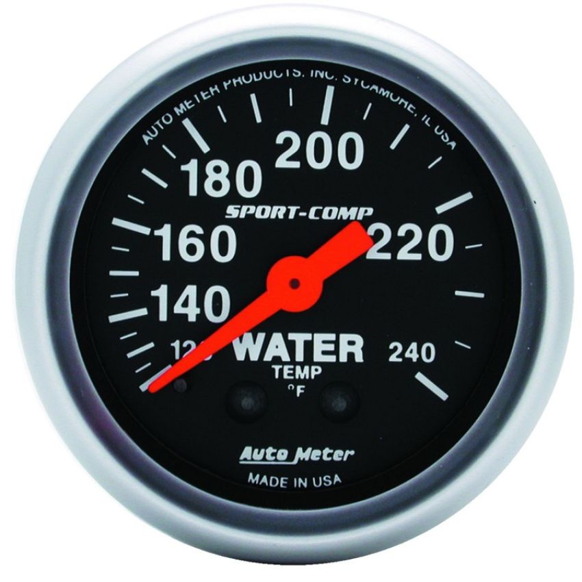AutoMeter 3333 GAUGE, WATER TEMP, 2 1/16