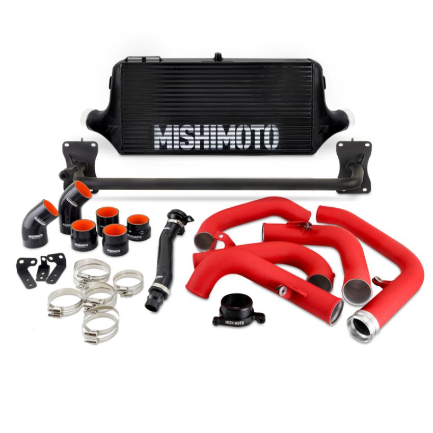 Mishimoto MMINT-WRX-22BKRD 2022+ WRX Front Mount Intercooler Kit BK Core WRD Pipes