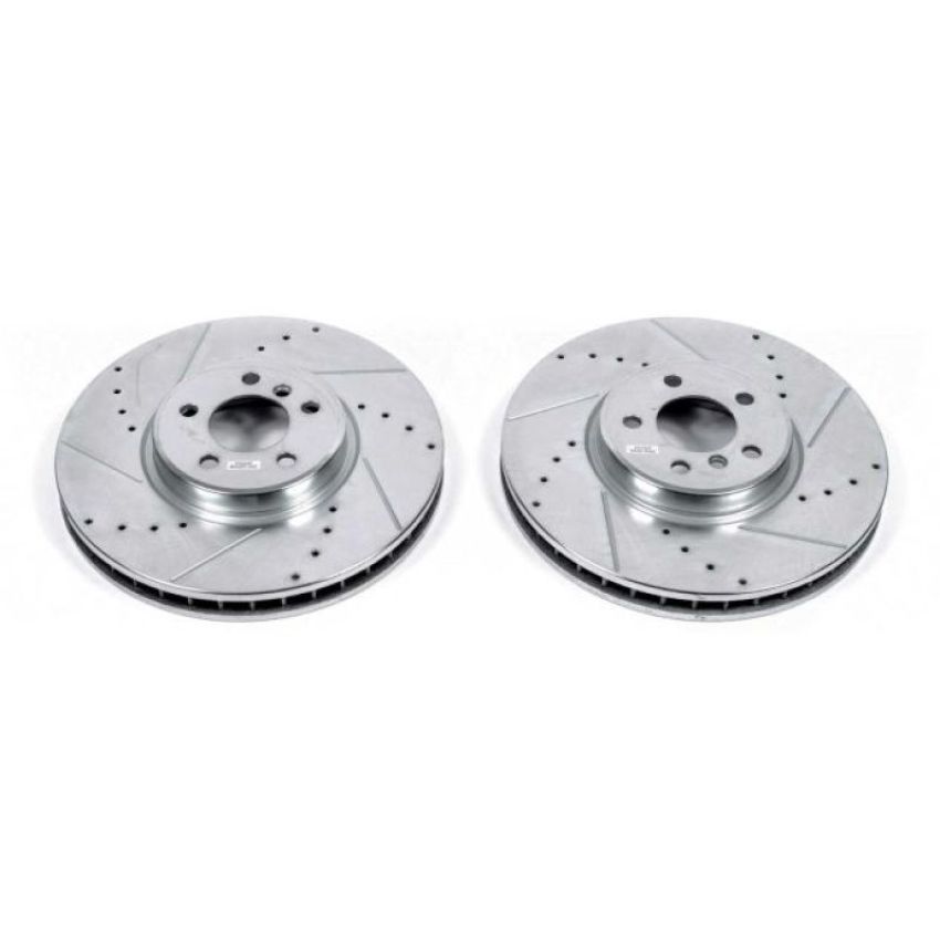 PowerStop EBR1218XPR PowerStop Evolution Performance Drilled, Slotted & Plated Brake Rotor Pair