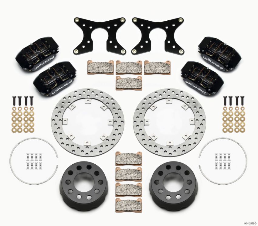 Wilwood 140-12556-D Dynapro Lug Mount Dual Rear Dynamic Kit SA Drilled 58-64 Olds/Pont .690in Studs