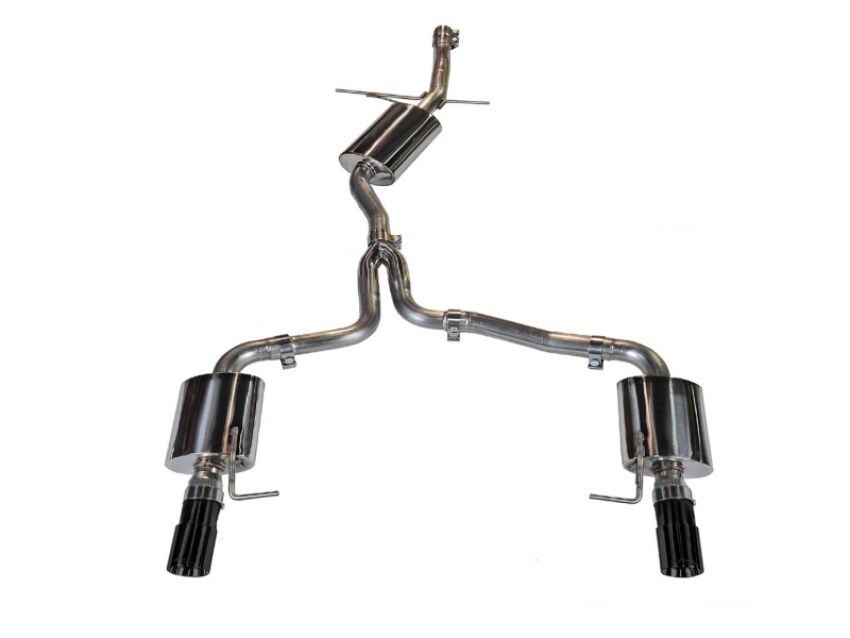 AWE Tuning 3015-33022 Audi B8 A4 Touring Edition Exhaust - Dual Outlet Diamond Black Tips