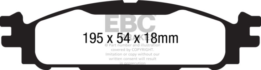 EBC Brakes DP21873 Greenstuff 2000 Series Sport Brake Pads