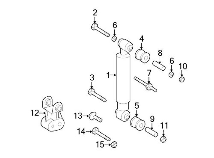 Mopar 6104718AA Sway Bar Link Nut