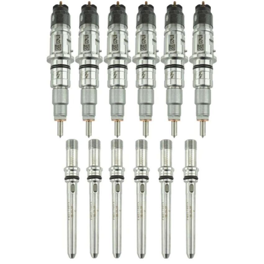 Industrial Injection 21D303 07.5-12 Cummins 6.7L Reman Stock Injector Pack w/ Connecting Tubes - Set of 6