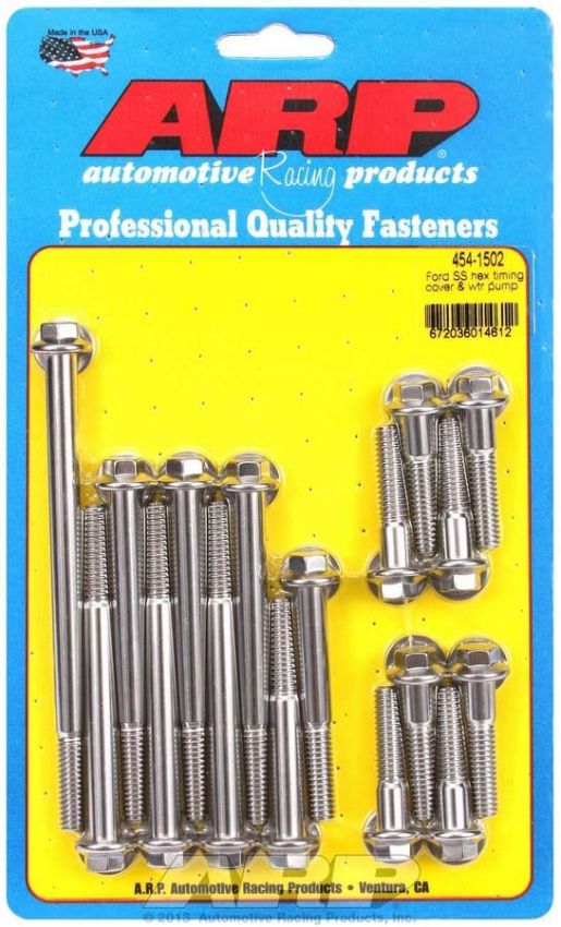 ARP ARP454-1502 SBF S/S T/C & W/P Bolt Kit 6pt.