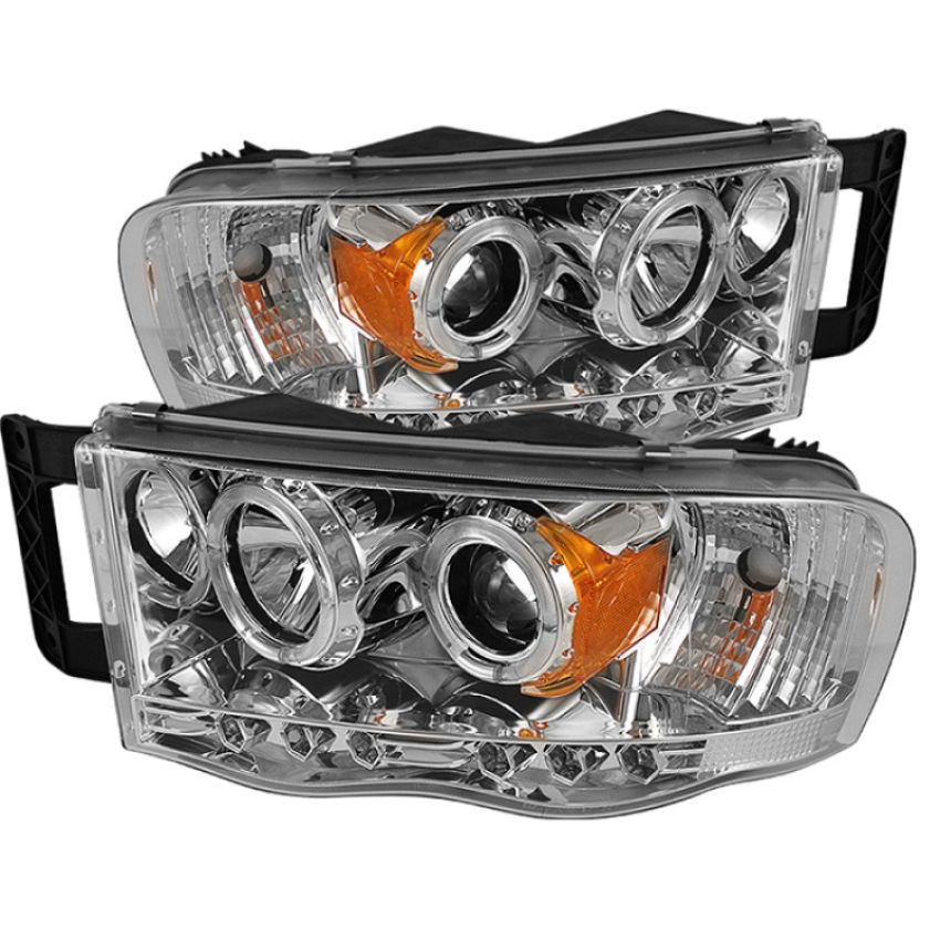 SPYDER 5009982 Projector Headlights - LED Halo - Chrome