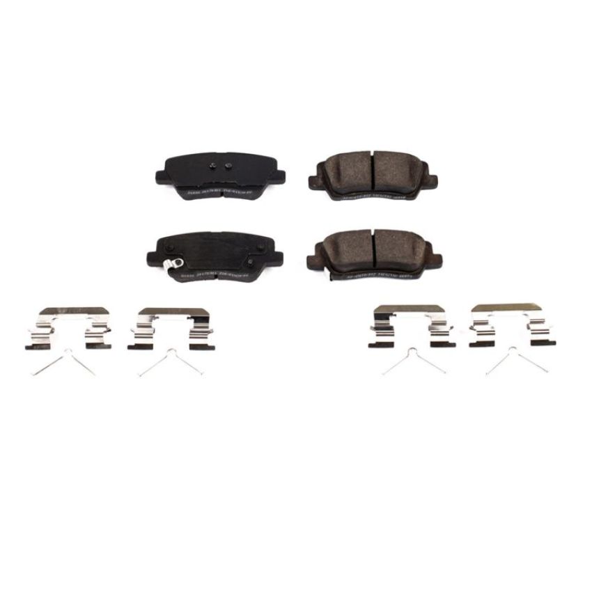 PowerStop 17-1839 PowerStop - Z17 Low-Dust Ceramic Brake Pads with Hardware