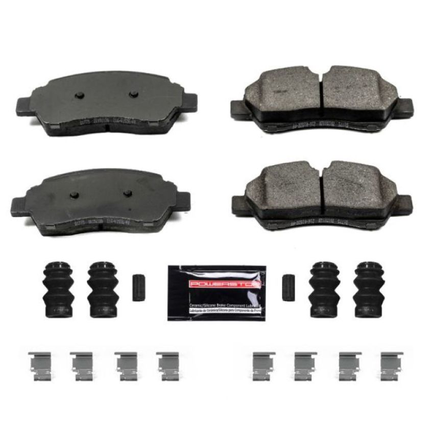 PowerStop Z23-1775 PowerStop - Z23 Daily Driver Carbon-Fiber Ceramic Brake Pads with Hardware Kit