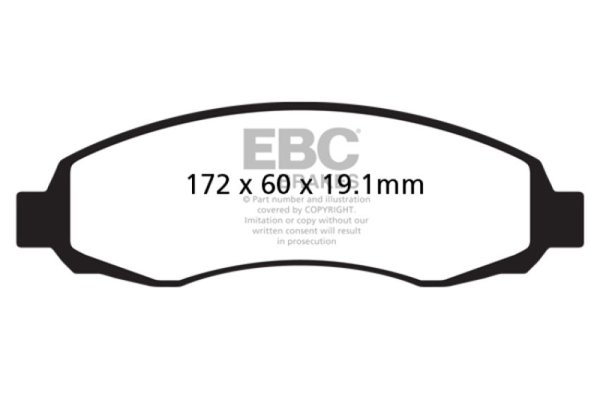 EBC Brakes UD962 Ultimax OEM Replacement Brake Pads