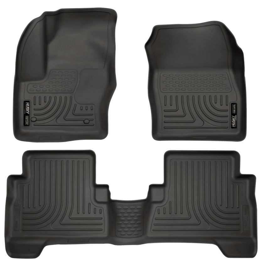 HUSKY LINERS HSK99741 13-  Ford C-Max Front/ 2nd Floor Liners Black