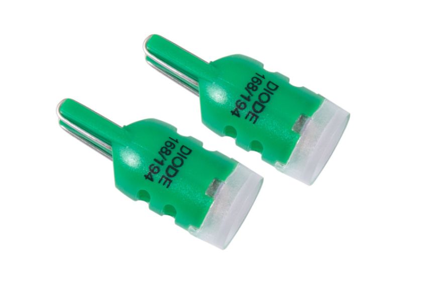 Diode Dynamics DD0203P 194 LED Bulb HPHP3 LED - Green (Pair)